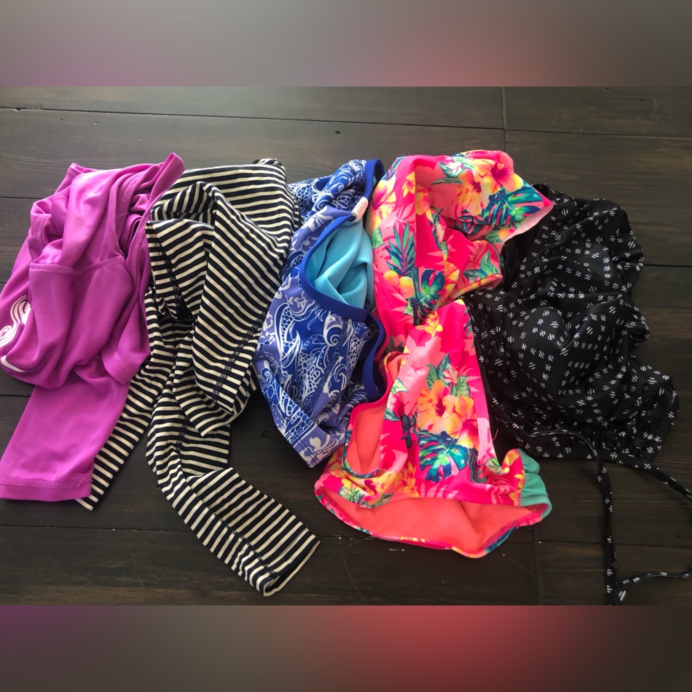 Bundle of 5 bathing suits girls size 12-14